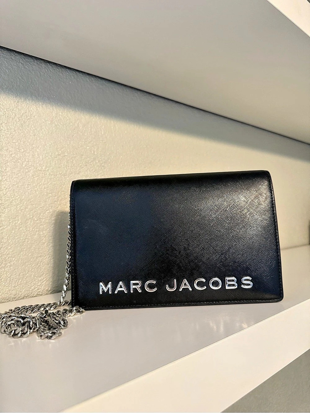 Marc Jacobs The Longshot Chain Wallet Black Chain Clutch